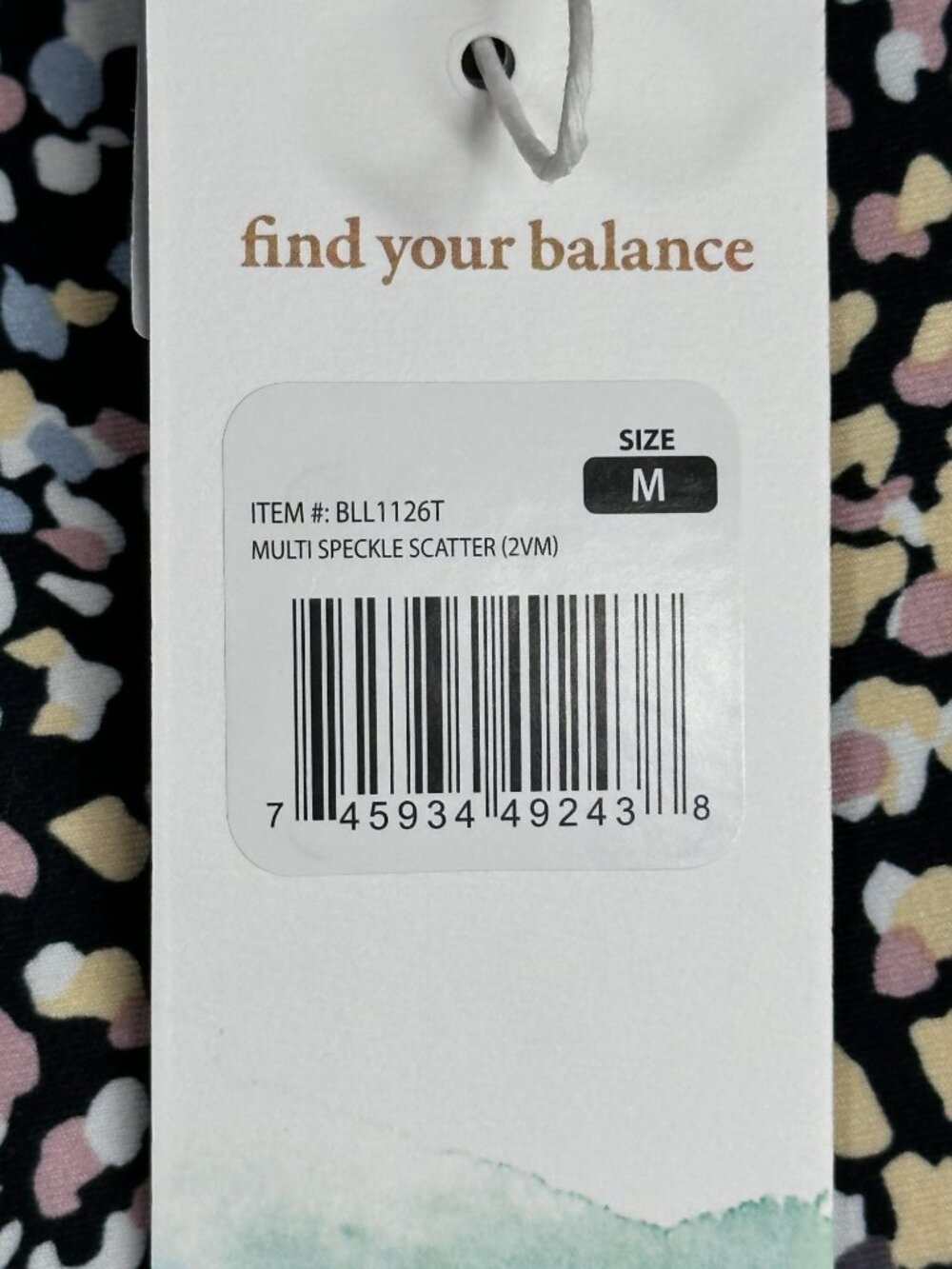 Balance Collection Leggings Womens Medium Multi-Color Dry-Wik Stretch Athletic - Picture 9 of 9